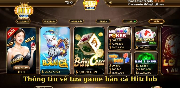 Bắn cá Hitclub - Sảnh dành cho tay chơi nhanh tay lẹ mắt 1 Thông tin về tựa game bắn cá Hitclub